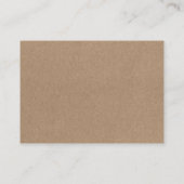 Website met minimalistische eenvoudige QR Kraft fo Informatiekaartje (Achterkant)