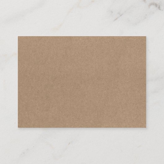 Website met minimalistische eenvoudige QR Kraft fo Informatiekaartje (Achterkant)