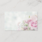 Website met roze Rozen en pony Wedding Informatiekaartje (Achterkant)