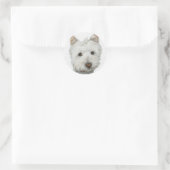 Website met textuureffect ronde sticker (Tas)