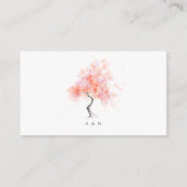 Website - Minimale moderne lichtroze Informatiekaartje (Achterkant)