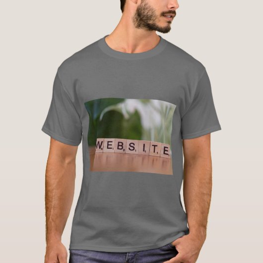 “Website Modus” Modern Digitaal-Themed T-Shirt (Voorkant)