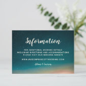 Website Naight Sky Galaxy Mountain Sunrise Informatiekaartje (Staand voorkant)