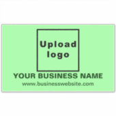 Website op Lichtgroen Groot Rechthoek Vinyl Sticker (Voorkant)