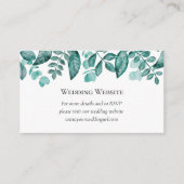 Website over Blauwgroen Grieks huwelijk Informatiekaartje (Voorkant)