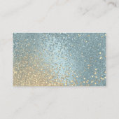 Website over bruiloft - Blauw en goudglitter Informatiekaartje (Achterkant)