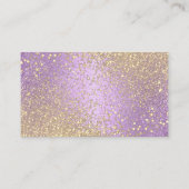 Website over bruiloft - Lavender en Gold Glitter Informatiekaartje (Achterkant)