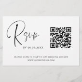 Website over budgettaire QR-code RSVP-bruiloft (Voorkant)