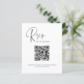 Website over budgettaire QR-code RSVP-bruiloft (Staand voorkant)
