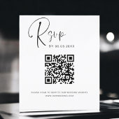 Website over budgettaire QR-code RSVP-bruiloft Flyer