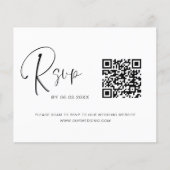 Website over budgettaire QR-code RSVP-bruiloft Flyer (Voorkant)