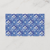 Website over de blauwe mediterrane bruiloft van Le Informatiekaartje (Achterkant)