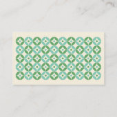 Website over groene en blauwe mid-moskeeën informatiekaartje (Achterkant)