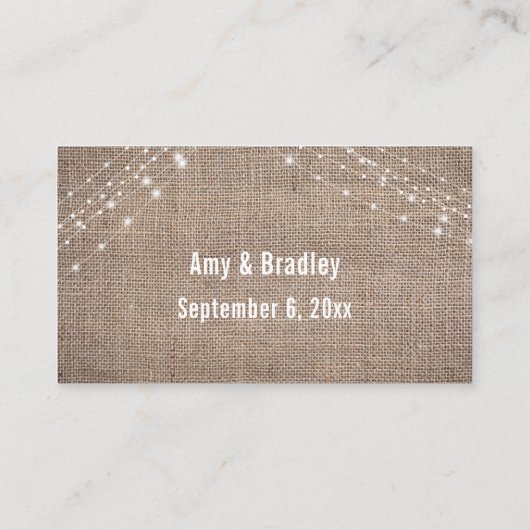 Website over het binden van scripts, Burlap & Ligh Informatiekaartje (Achterkant)