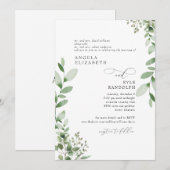 Website over het groene huwelijk van Elegant Casca Kaart (Voorkant / Achterkant)