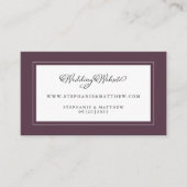 Website over het Paarse huwelijk Moderne afbeeldin Informatiekaartje (Voorkant)