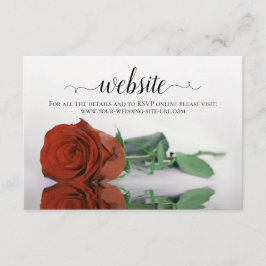 Website over het Sinaasappel Roos van Rust of Burn Informatiekaartje