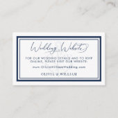 Website over het witte anchor-bruiloft bij de zeem informatiekaartje (Voorkant)