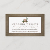 Website over landenmonogram en bruiloft informatiekaartje (Voorkant)