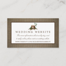 Website over landenmonogram en bruiloft informatiekaartje