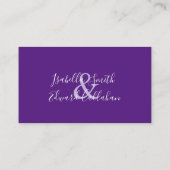 Website over Paars en Lila bruiloft — Website - De Informatiekaartje (Achterkant)