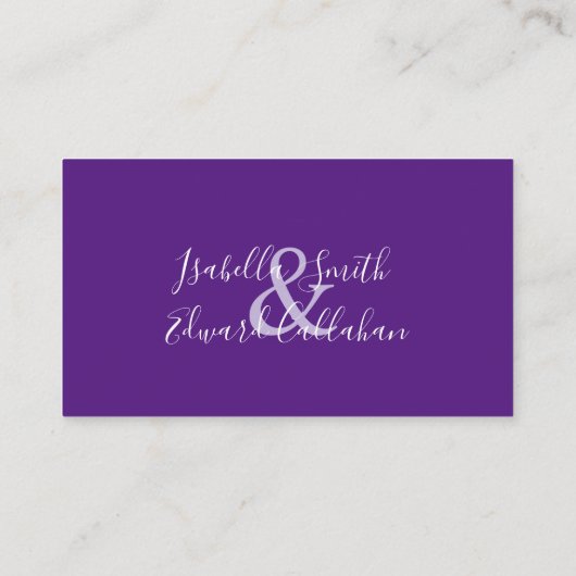 Website over Paars en Lila bruiloft — Website - De Informatiekaartje (Achterkant)