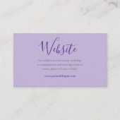 Website over Paars en Lila bruiloft — Website - De Informatiekaartje (Voorkant)