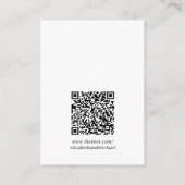 Website QR-code Elegant Arch Photo Weddenschap Informatiekaartje (Achterkant)