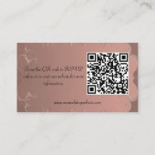 Website roos Gold Vintage Wedding Informatiekaartje (Achterkant)