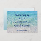 Website RSVP Respons Modern Tropical Beach Ocean (Voorkant / Achterkant)