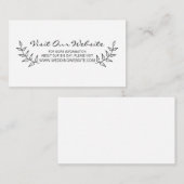 website Rustic Laurels Wedding Informatiekaartje (Voorkant / Achterkant)