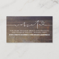 Website Rustic Wood Wedding
