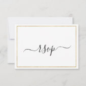 Website Simple Gold Script Weduwen/Ontvangen RSVP (Achterkant)
