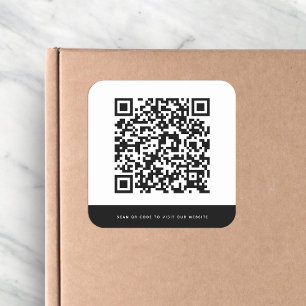 Website toevoegen QR-code Aangepaste contrastkleur Vierkante Sticker