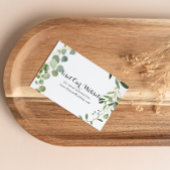 Website Tropisch groen lederen bruiloft Informatiekaartje