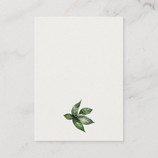 Website Tropische regenwouden met toucan Fauna Wed Informatiekaartje (Achterkant)