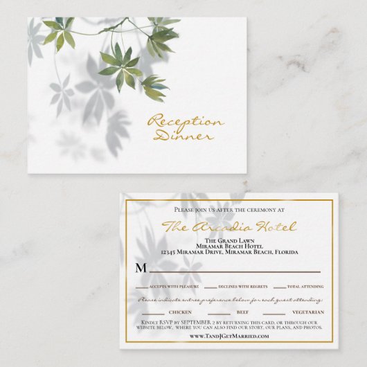 Website Tropische Schaduwopvang van Leaf Dinner RS Informatiekaartje (Voorkant / Achterkant)