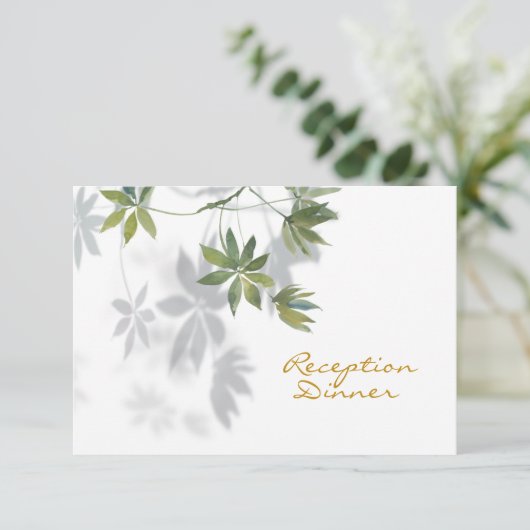 Website Tropische Schaduwopvang van Leaf Dinner RS RSVP Kaartje (Staand voorkant)