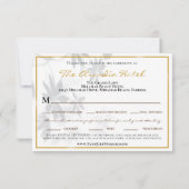 Website Tropische Schaduwopvang van Leaf Dinner RS RSVP Kaartje (Achterkant)