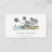 Website Tropische strandpalm - Weekweduwen Informatiekaartje (Voorkant)