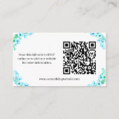 Website Turquoise Poppies en Ferns Boho Wedding Informatiekaartje (Achterkant)