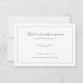 Website URL van de moderne Delicate Weddenschap RSVP Kaartje (Voorkant)