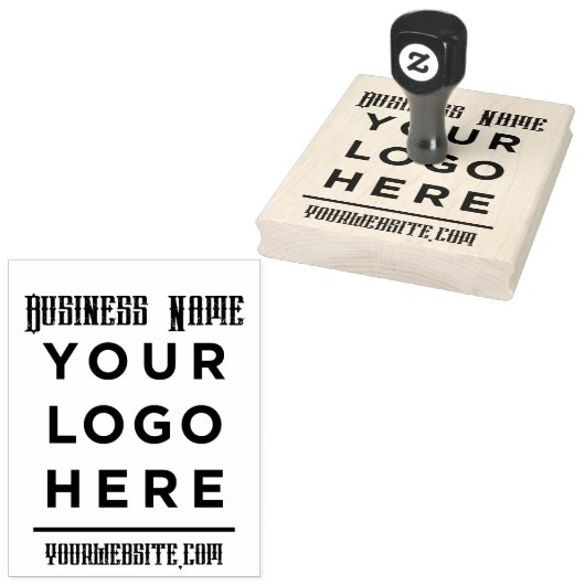  website Uw zakelijke Logo Rubberstempel (Gestempeld)