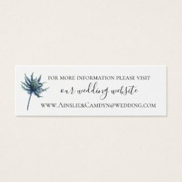 Website van Blue Thistle Botanical Wedding Mini Visitekaartjes