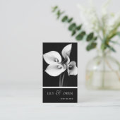 Website van Calla Lily Wedding Informatiekaartje (Staand voorkant)