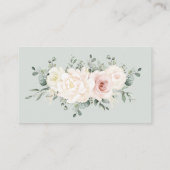 Website van Champagne Ivory Blush Pink Floral Wedd Informatiekaartje (Achterkant)