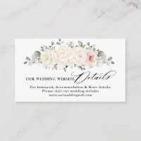 Website van Champagne Ivory Blush Pink Floral Wedd
