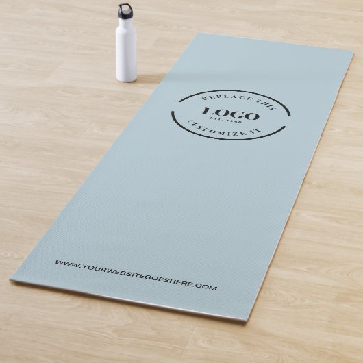 Website van Custom Blue Minimal Business Logo Yogamat (In situ)