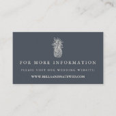 Website van de  ananasbruiloft informatiekaartje (Voorkant)