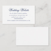 Website van de Delicate Navy en het Witte Manuscri Informatiekaartje (Voorkant / Achterkant)